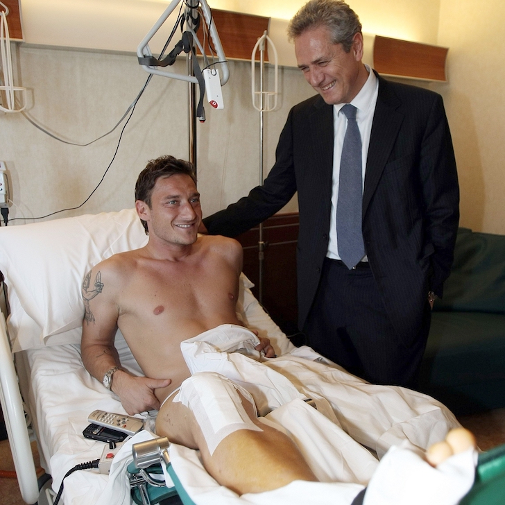 AS Roma icon, Francesco Totti recovers from ACL surgery