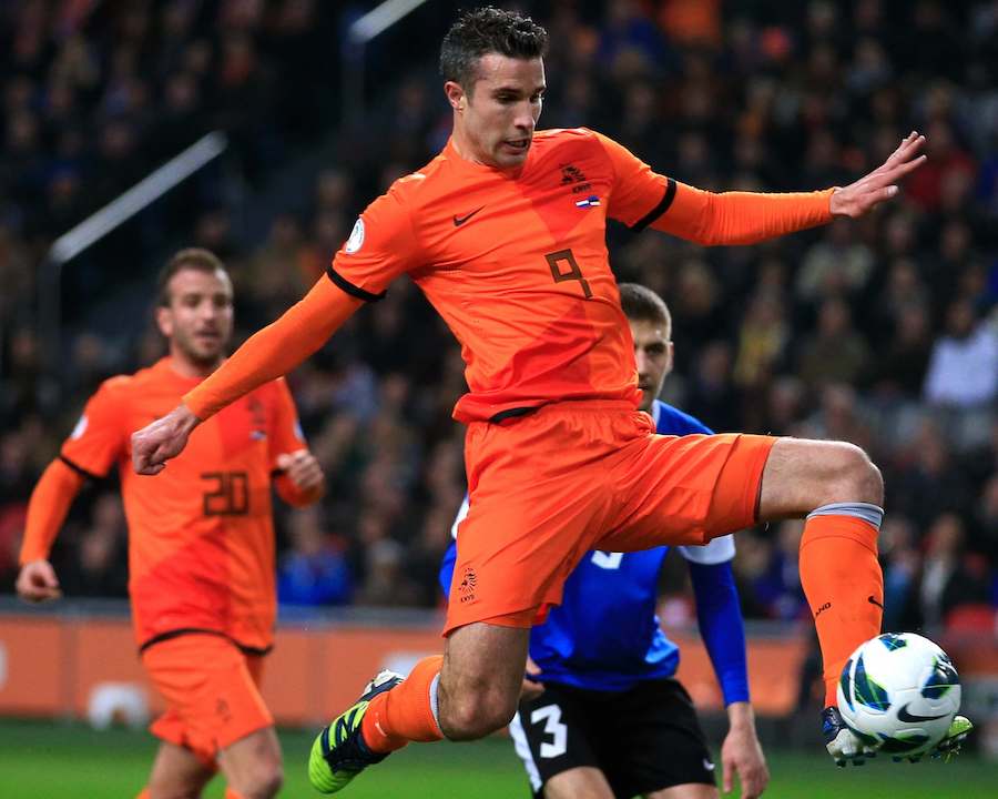 Van Persie consistently scored for the 21's, when fit; with his skilful left foot.