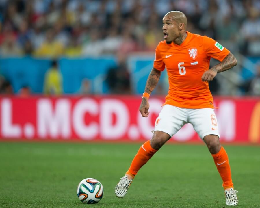 De Jong dominated his opponents as a right-back for Wotte.