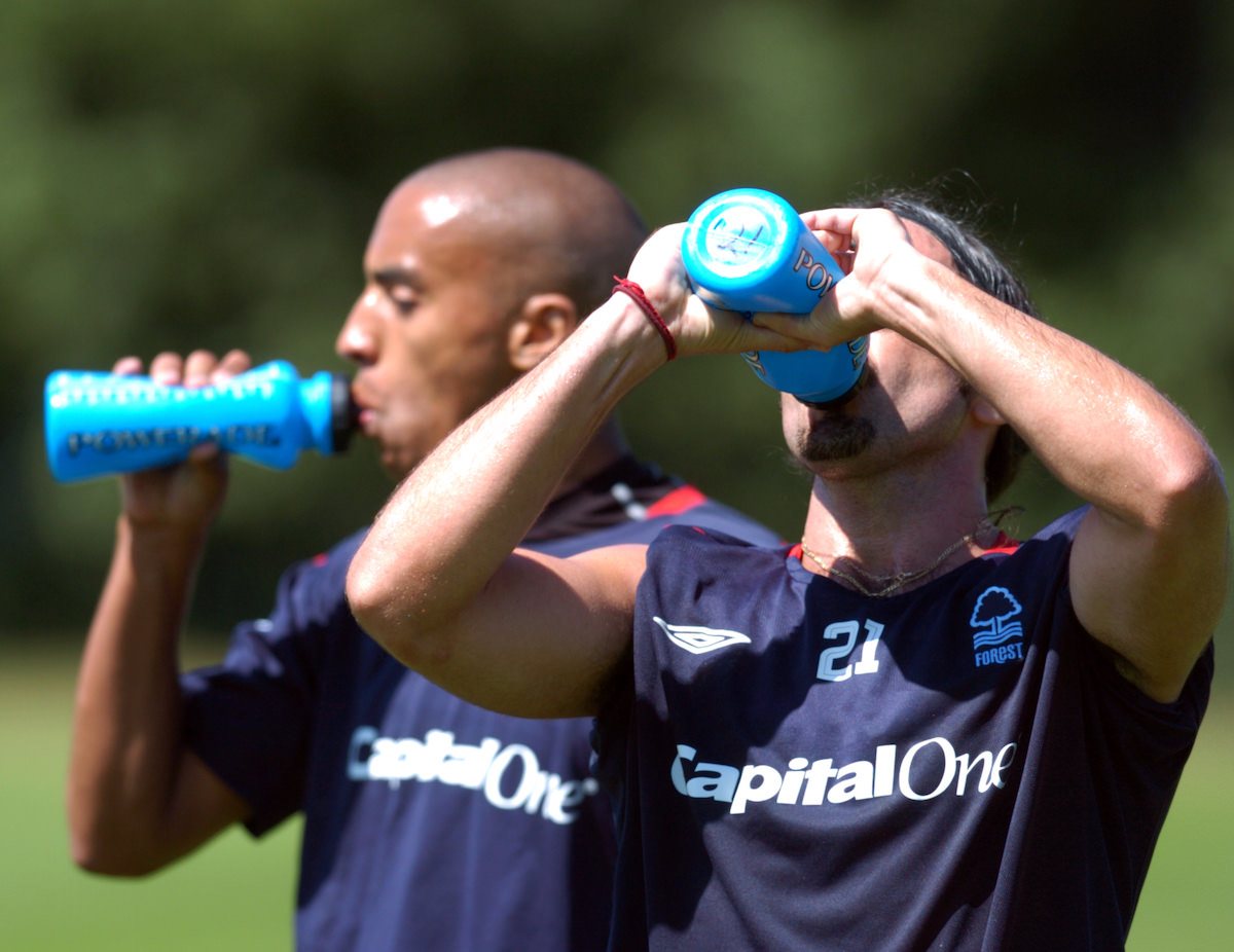 Hydrate before, during & after training or football matches.