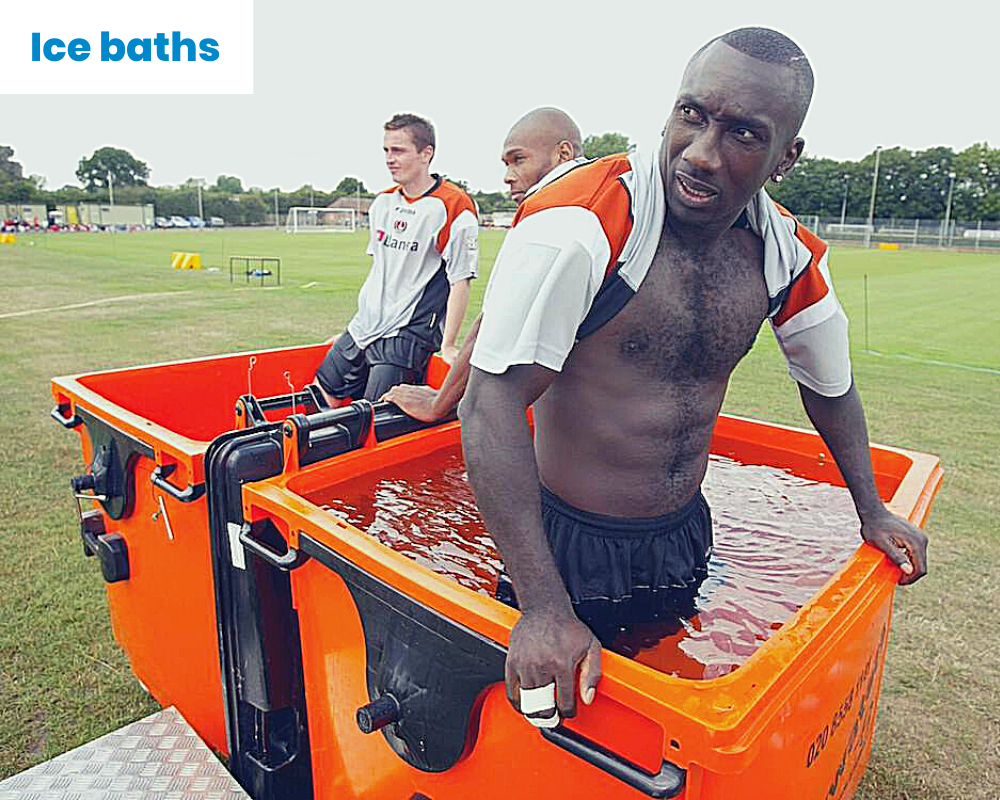 Ice baths can stop muscle soreness after training.