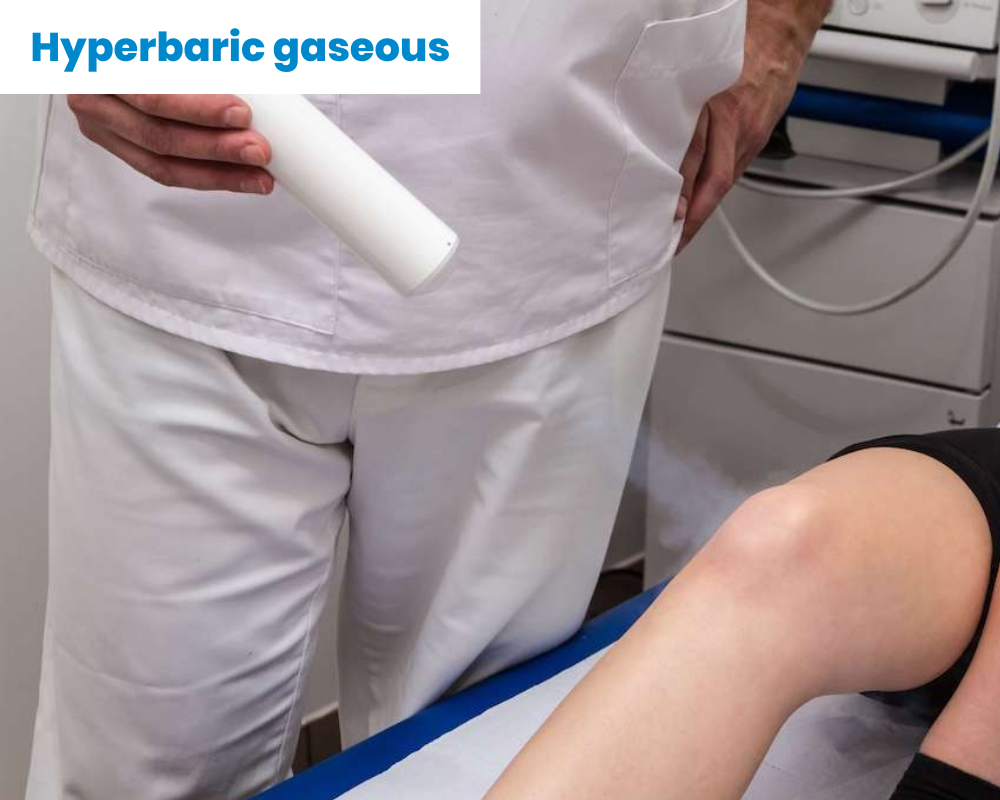 Hyperbaric gas treatment can reduce swelling in specific areas.