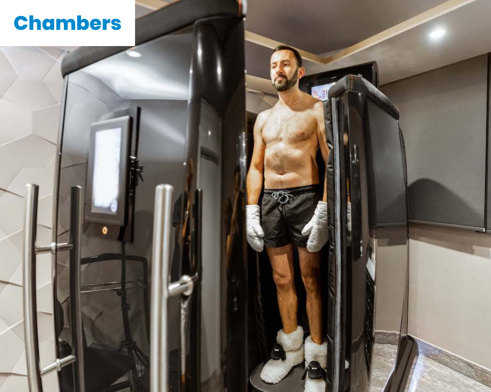 Pro footballers use Cryotherapy chambers to treat the whole body.
