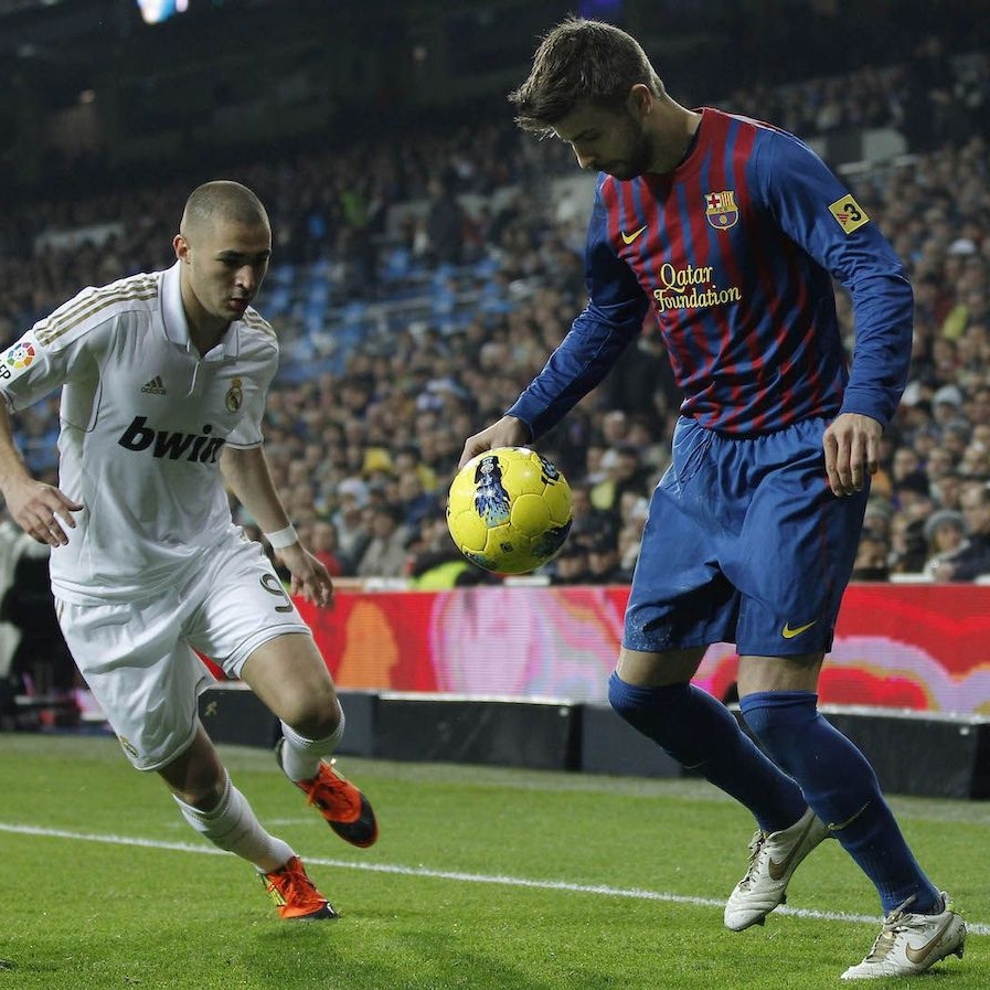 Barcelona's Gerard Pique is a top centre-half. His style of play though is similar to the sweepers of the past.