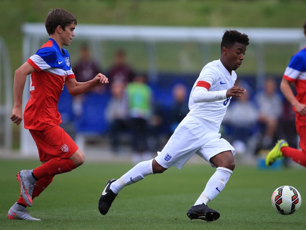 Angel Gomes has represented England at every level up to Under 20's.