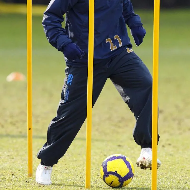 With the ball